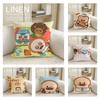 Bread Barbershop Cushion Cover Linen Decorative Pillowcase Set Pcs X X X Breathable Washable Sofa Cushion Cover