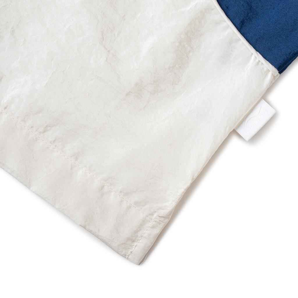 Li Ning Retro Sports Series Casual Short Sleeve Shirt Unisex Shirts Off-White ASHW129-3