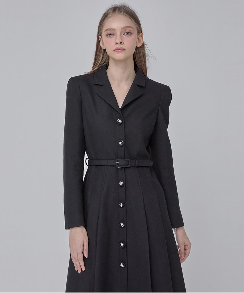 Julie And Kara 24 Fw Collar 106 Dear Giselle Dress Black