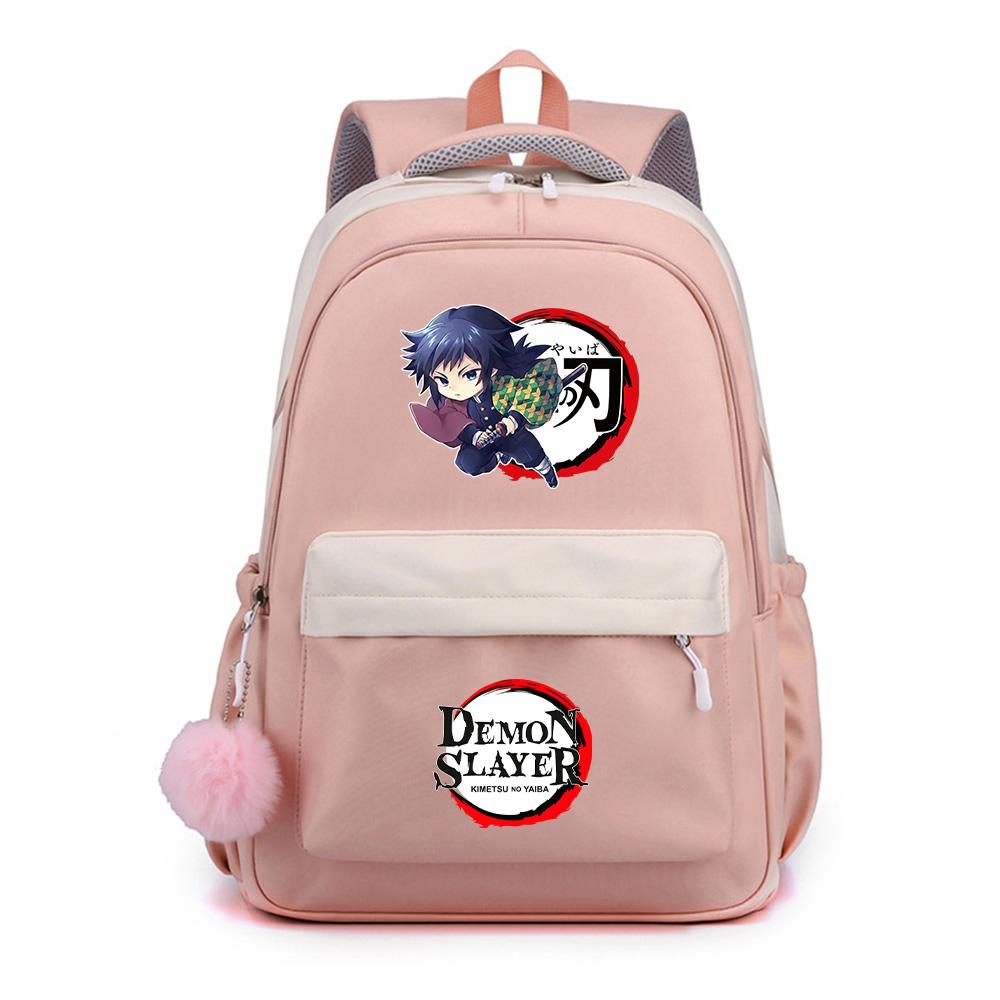 Anime Demon Slayer Printed Backpack for Teenger Student Girl Boy Schoolbag Bookbag Gift Women Large Capacity Waterproof Travel Bag Mochila