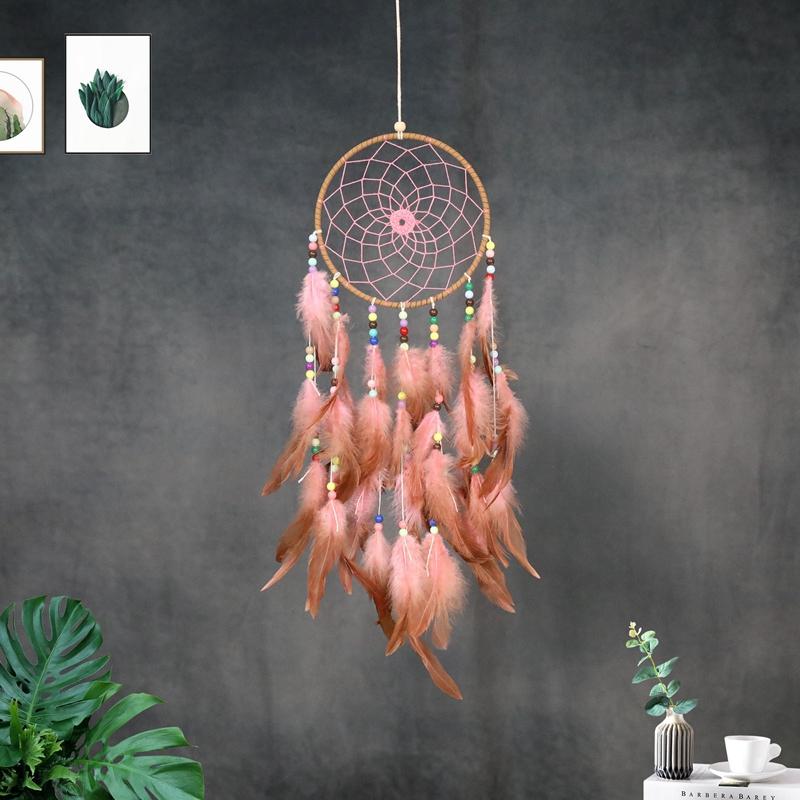 Creative Bohemian Feathers Dream Catcher Bedroom Decorations Hand Made Ornaments Festival Gifts Wall Hangings Door Pendants