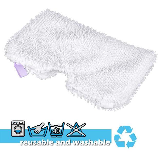 4 Pack Microfiber Steam Pocket Mop Pads Compatible for Shark Rectangle Mop Head S3500 Series,S3501,S3601,S3550,S3901,S3801,SE450,S3801CO,