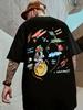 Mens Summer 100 Cotton T Shirt with Space Exploration Pattern  Suitable for Teenagers and Adults As Space Themed Clothing