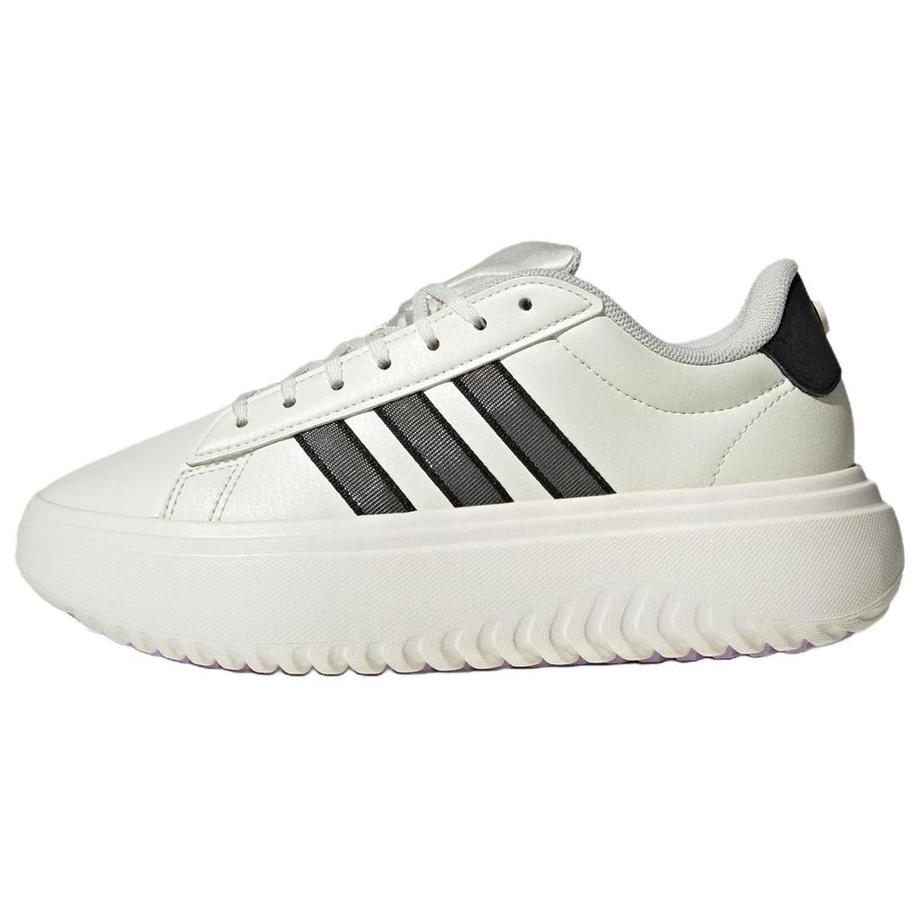 Adidas Grand Court Platform Classic Sports Low Top Tennis Shoes Women Sneakers White Black JS1832