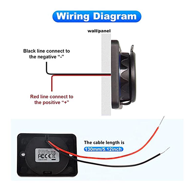 B21Pd Qc+Pd/ B21 A+C 3.1A Car Charger Dual Usb Adapter Round Shape Waterproof Soacket Power Adapter Switch For Car Truck Boat