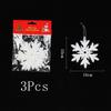 White Christmas Snowflake Decoration Plastic Snowflake Hanging Xmas Tree Craft for Home Party Decor New Year 2026 Gifts Ornament