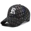 Letter R Embroidery Cotton Baseball Cap Adjustable Breathable Peaked Caps Gift