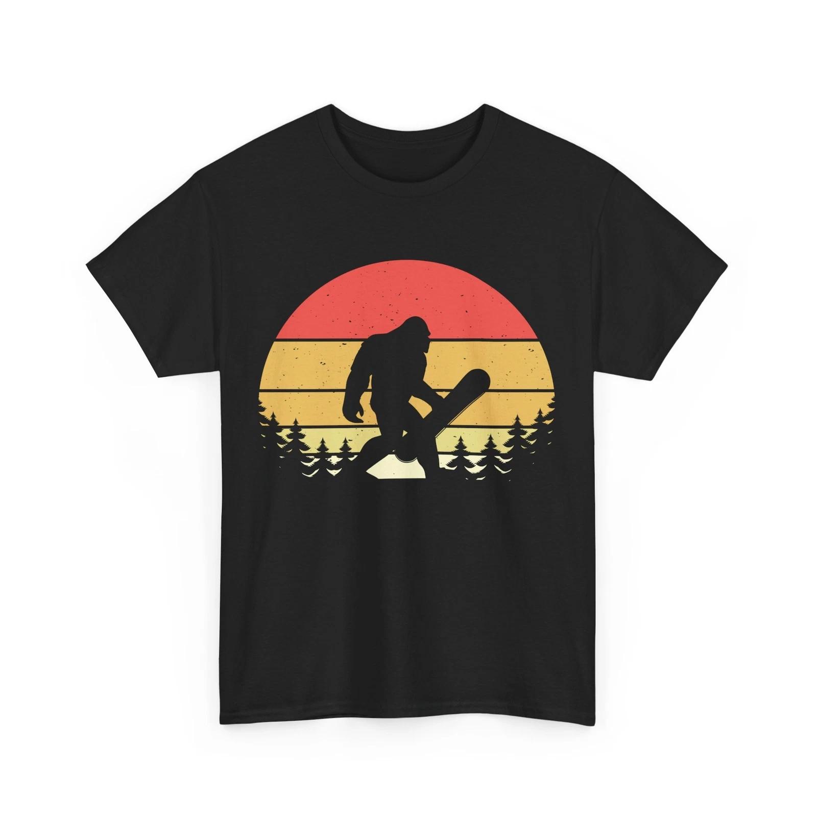 Snowboarding Shirt, Bigfoot Snowboarding Shirt, Snowboarder Women Men T-shirt 2XL