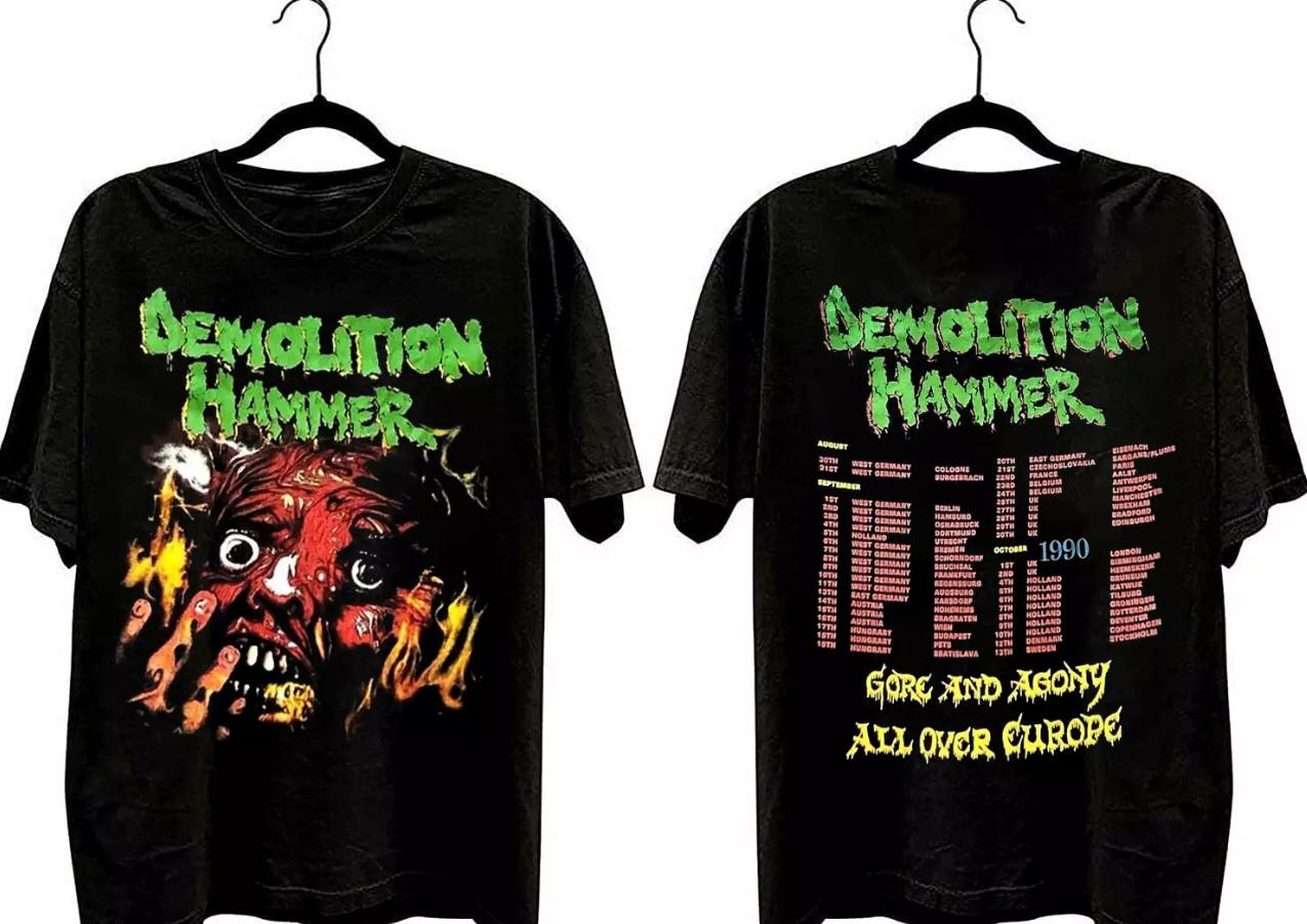 Demolition Hammer T-shirt Thrash Tee Metal Epidemic Existence Death Morbid Saint M