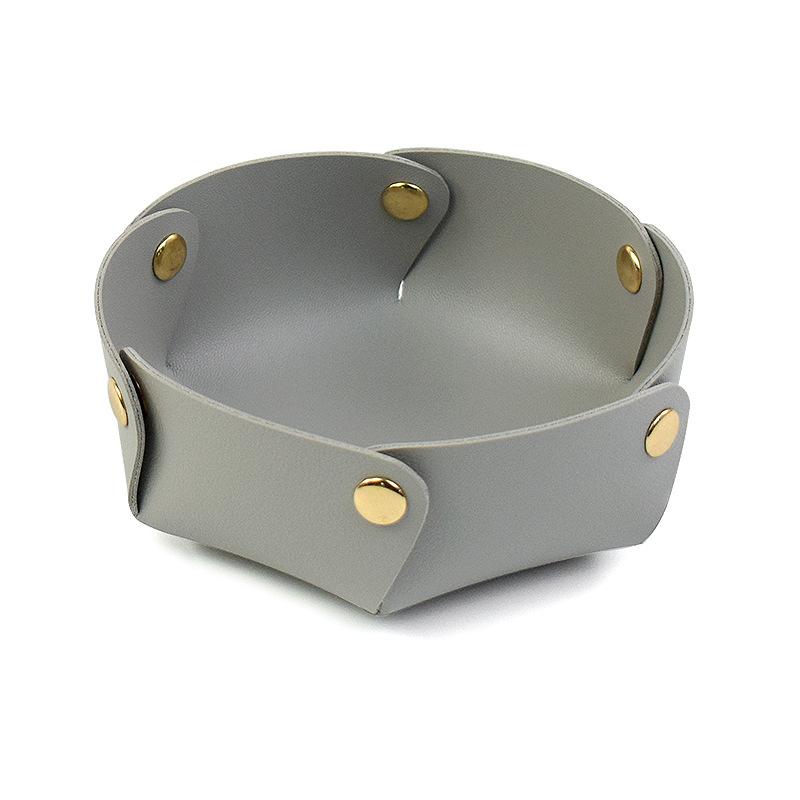 Lederablage Schreibtisch Veranda Kosmetik Uhr Schlüssel Schmuck Leder Aufbewahrungsbox Faltbar