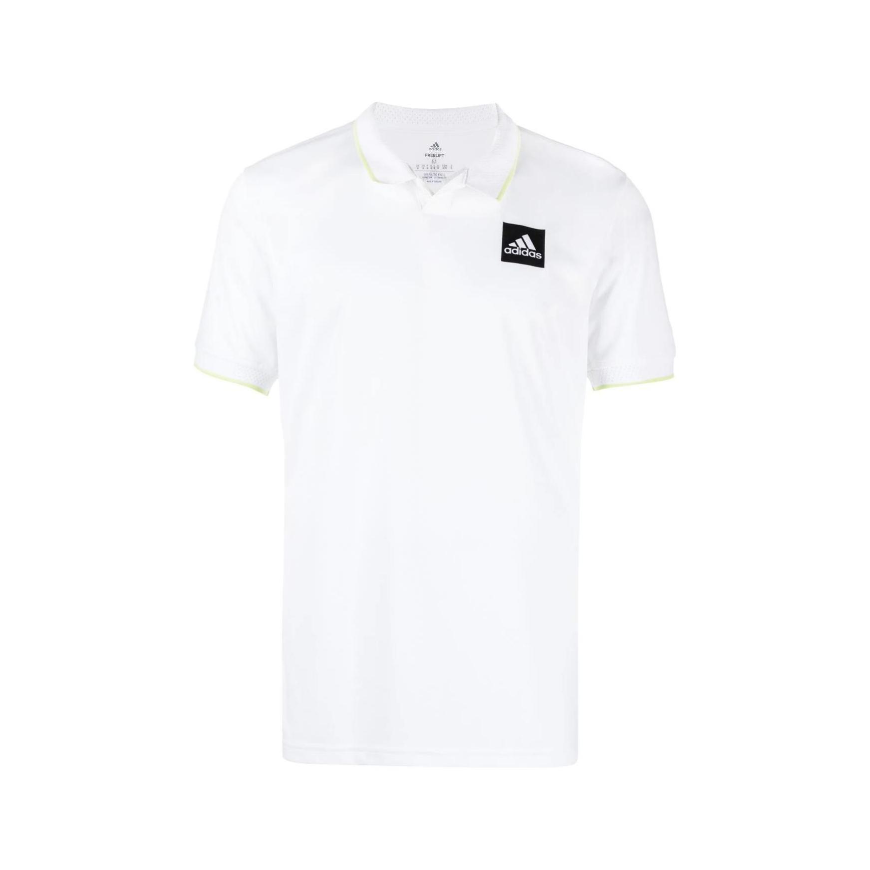 Adidas Logo Print Pullover Short Sleeve Polo Shirt Men Polo Shirts White HC7698 L