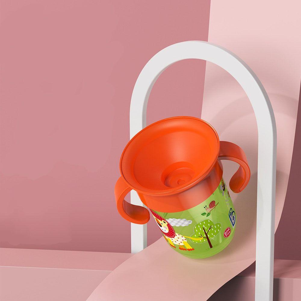 With Double Handle Baby Sip Cups Cartoon Animals Baby Learning Drinking Cup Outdoor