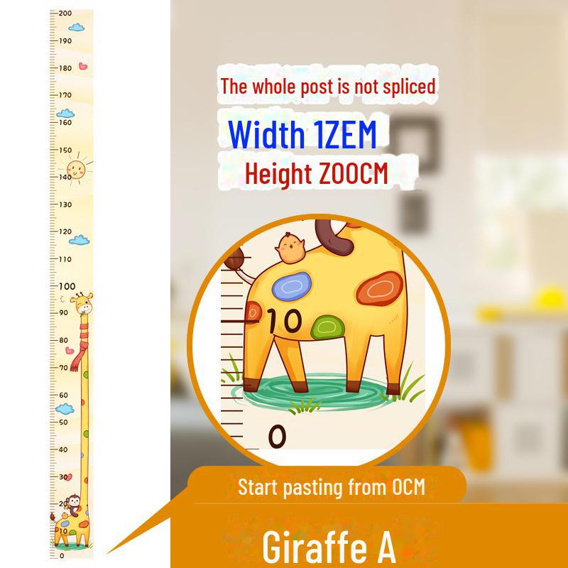 

Height Chart Wall Stickers for Kids: Easy-to-Apply, Non-Damaging Ruler from 0 for Baby and Child Growth Tracking. Height Sticker