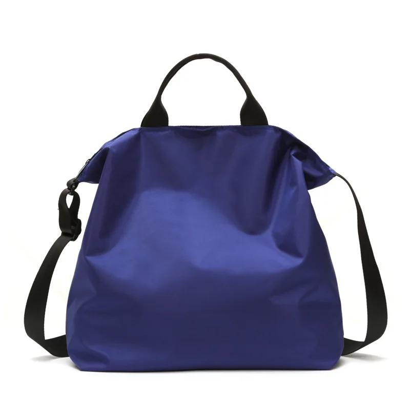 

Women Handbags Large Capacity Crossbody Shoulder Bag Solid High Quality Nyl Yoga Bags Simple Casual Female Travel Tote Handbag синій