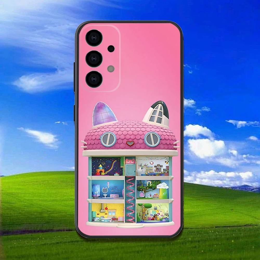 Cartoon G-Gabbys D-Dollhouse Phone Case For Samsung Galaxy A13,A21s,A22,A31,A32,A52,A53,A71,A80,Soft Black Shell