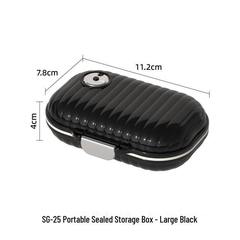 Organizador de Pílulas Semanal Portátil com Temporizador e Armazenamento Selado para Viagem