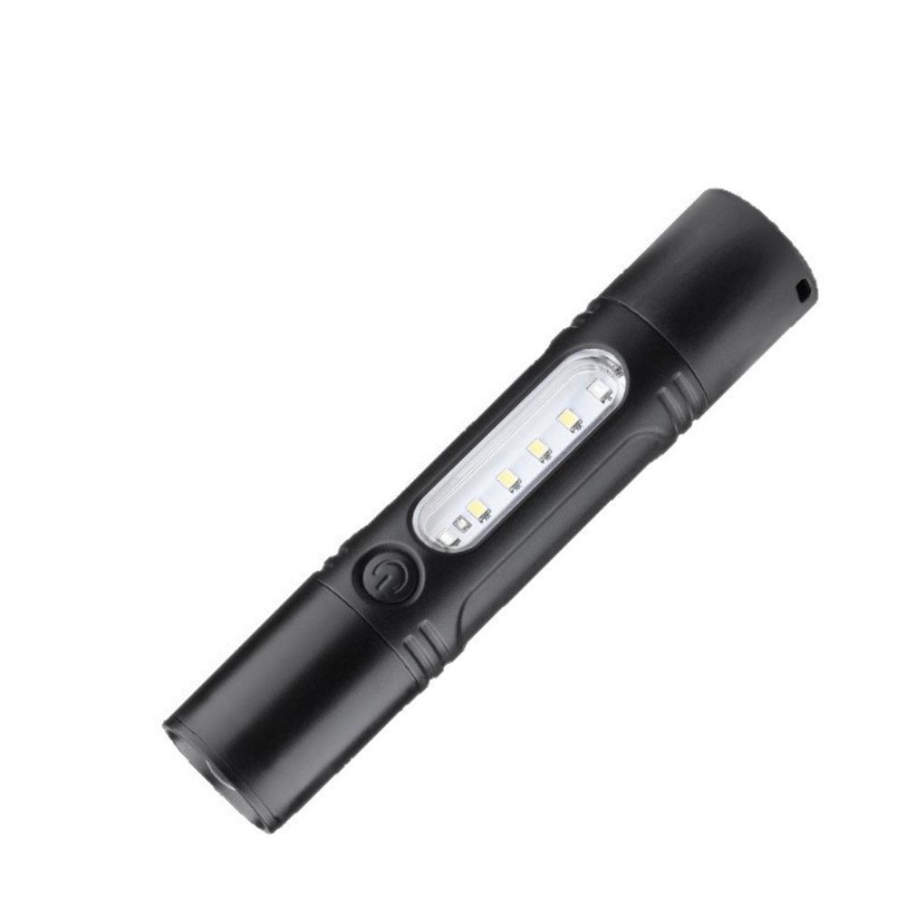 With Whistle LED Emergency Flashlight Small Portable Flashlight  Outdoor Survival