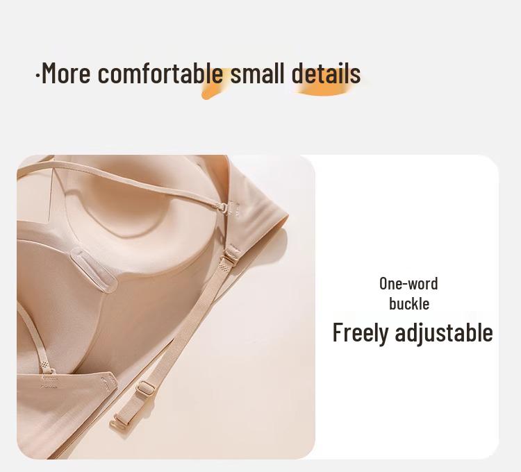 Halterneck Push-Up Seamless U-Shape Bra for Small Chest - Women's Low Back Camisole