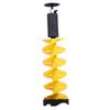 Ice Auger Drill Bit Spiral 8 Inch Diameter Heavy Duty Nylon Post Hole Digger Drill Bit with Cutter Guard