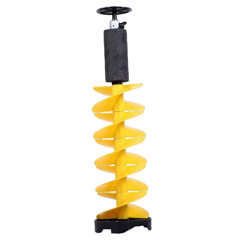 Ice Auger Drill Bit Spiral 8 Inch Diameter Heavy Duty Nylon Post Hole Digger Drill Bit with Cutter Guard