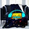 Coperta Colorata con Personaggi di Geometry Dash Adatta per Divani, Letti, Uffici e Campeggio - Regalo Perfetto per Halloween Natale