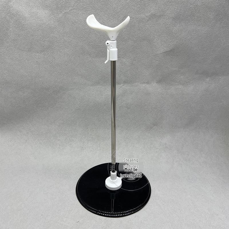 Adjustable Stainless Steel Doll Stand for 30cm to 60cm BJD Dolls with Multiple Support Points