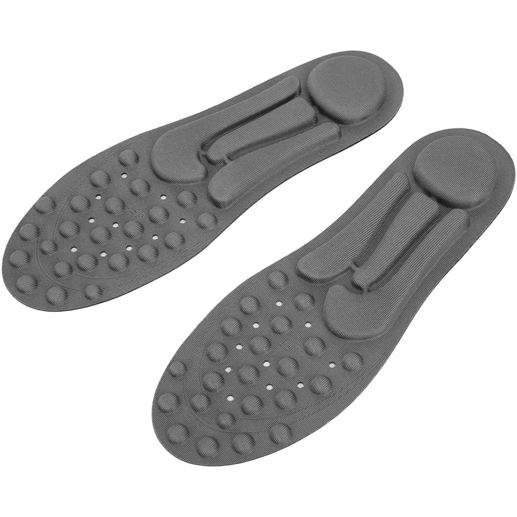 JFT Foot Massage Insole Therapy Breathable Inserts Cuttable Shoe Pads Gray for Men Women41 50