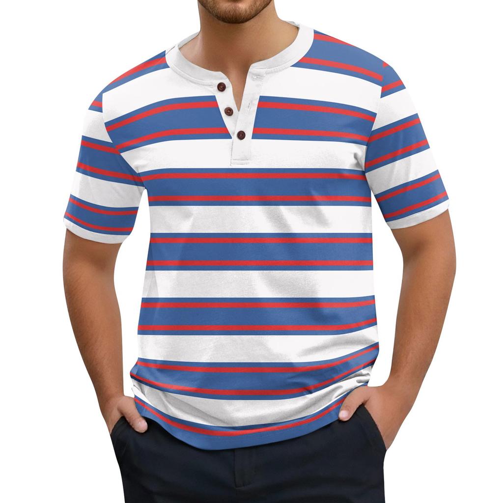 Moda Hombre Tops de Manga Corta Estampados Camiseta