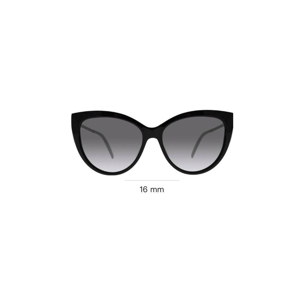 Saint Laurent Logo Acetate Cat Eye Sunglasses Women Sunglasses Black SL-M48S_A-002