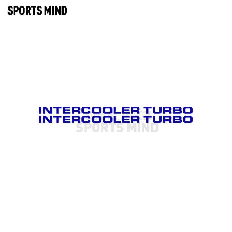 2 X Intercooler Turbo Car Sticker Decal Automobiles Car Styling For Mitsubishi Pajero Shogun Montero Side MK2 V20 Accessories LK2
