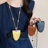 Anti-lost Long Necklace Star Sunglasses Glasses Holder Pu Leather Magnetic Glasses Clip  Beach