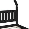 Kids Bed Black 80x200 cm Solid Pine Wood