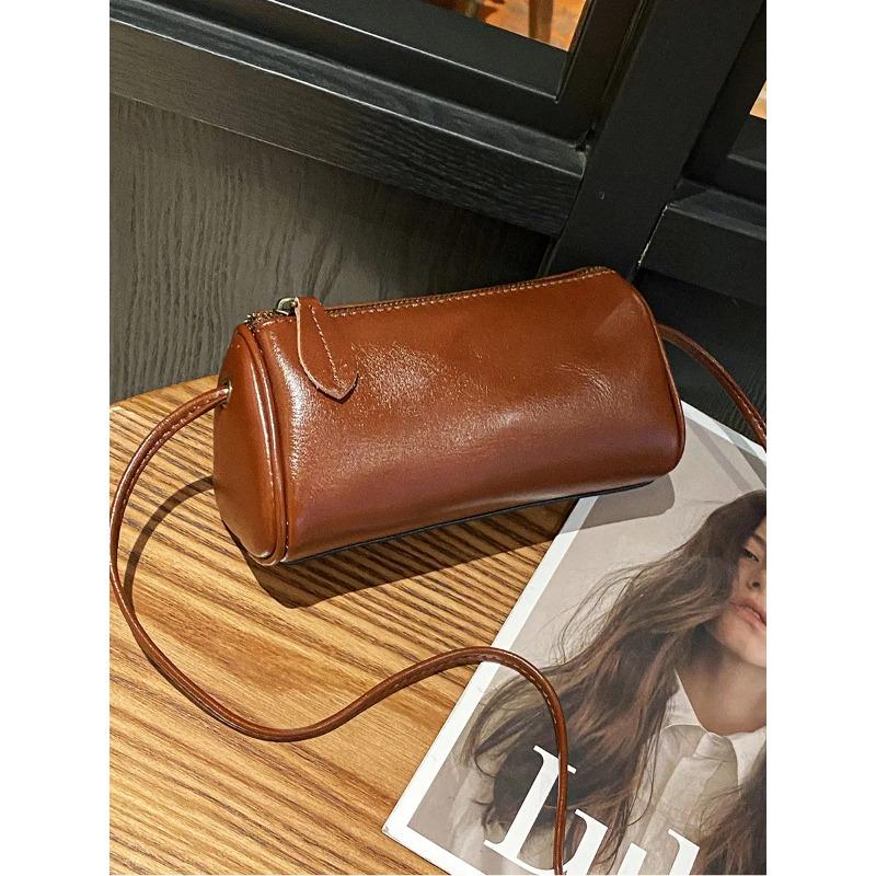 2026 fashi genuine leather women's small crossbody bag popular cowhide single-shoulder bag for women daily shopping handbag