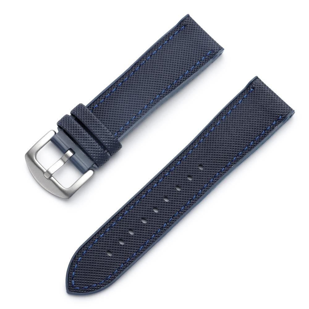 For Seiko Nylon Watch Band 18mm 20mm 21mm 22mm TPU Rubber Watch Strap Stitching Sports Handmade Wristbelt Men Women Bracelet