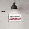 **Best Grandpa Metal Sign 8x12 Vintage Farmhouse Wall Art for Home Garden Bathroom Decor**
