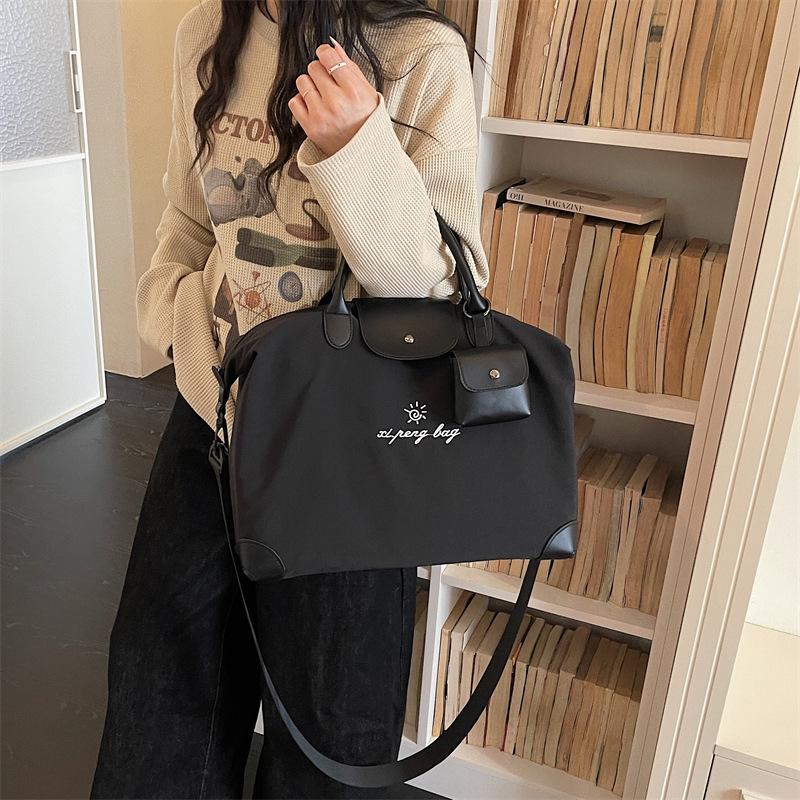 Outdoor Travel Bag Luggage Contrasting Colors Color Ultra-Light Dopamine Large-Capacity Sports Fitness Storage