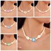Bohemia Flower Clavicle Chain Weaving Chain Choker Fashion Shell Beads Necklace  Seaside