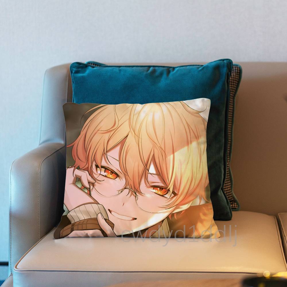 Tenma Tsukasa PProject SEKAI Pillow Case Short Plush Sofa Decorative Gift Home Doublesided Printing Cushio