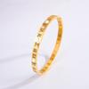 Titanium steel bracelet gold high version temperament zircon bracelet women's light luxury fashion elegance does not fade simple bracelet