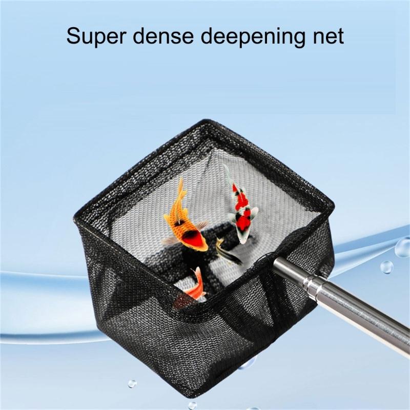 Easy to Clean Telescopic Fish Net Telescopic Handle Fishing Net Large/Small