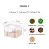 Transparent Airtight Food Storage Jar for Grains & Cereals - Sealed Fresh-Keeping Container with Lid