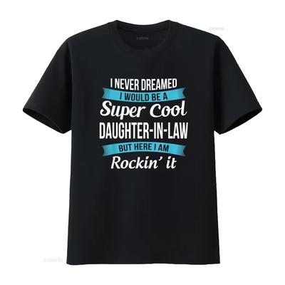 Lustiges Schwiegertochter T-Shirt vintage gewaschen Lässig Leicht grafisch Weich Streetwear Designer-Kleidung Bequem Dehnbar