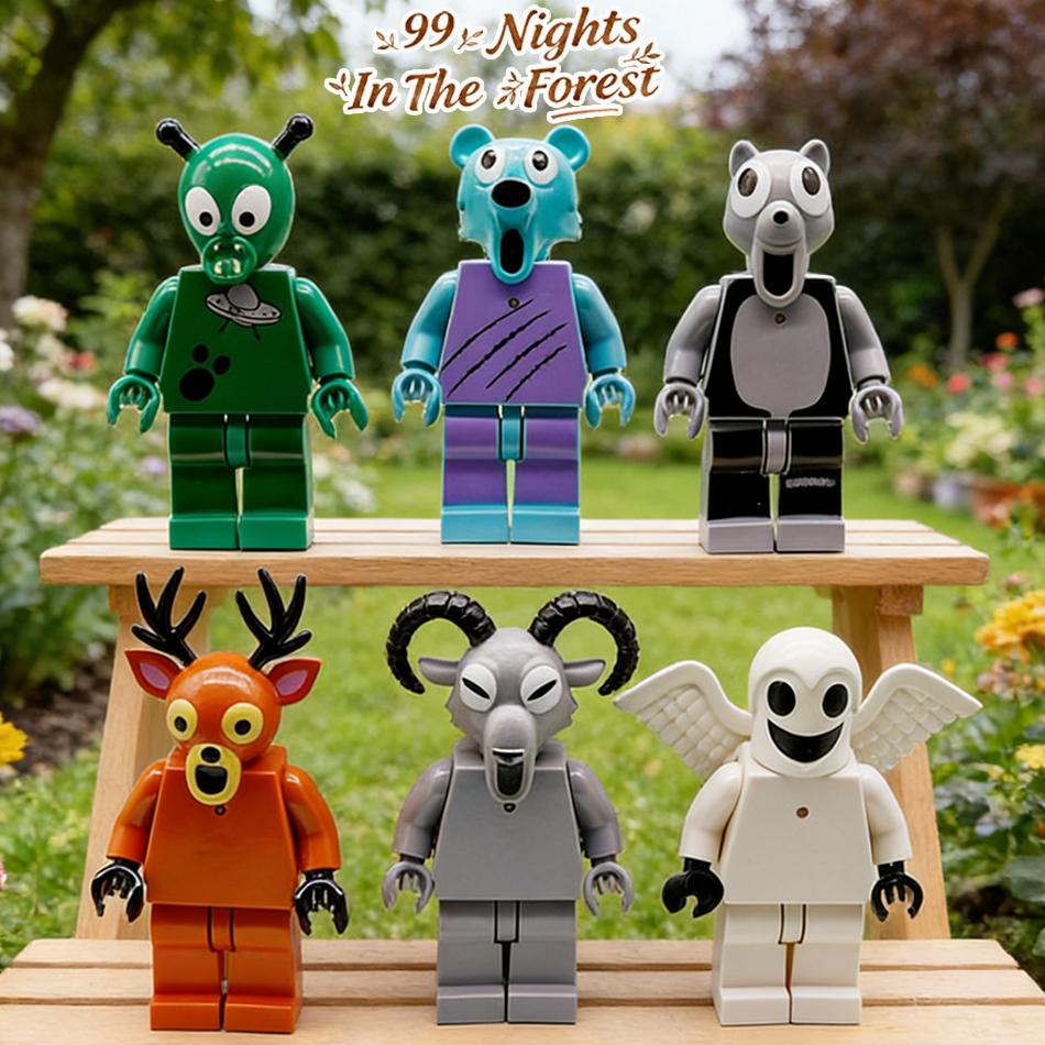 luminous 6pcs/set 99 Nights In The Forest Figures 99 Nights In The Forest Deer Owl Figurine 99 Nights In The Forest Figurine Toy