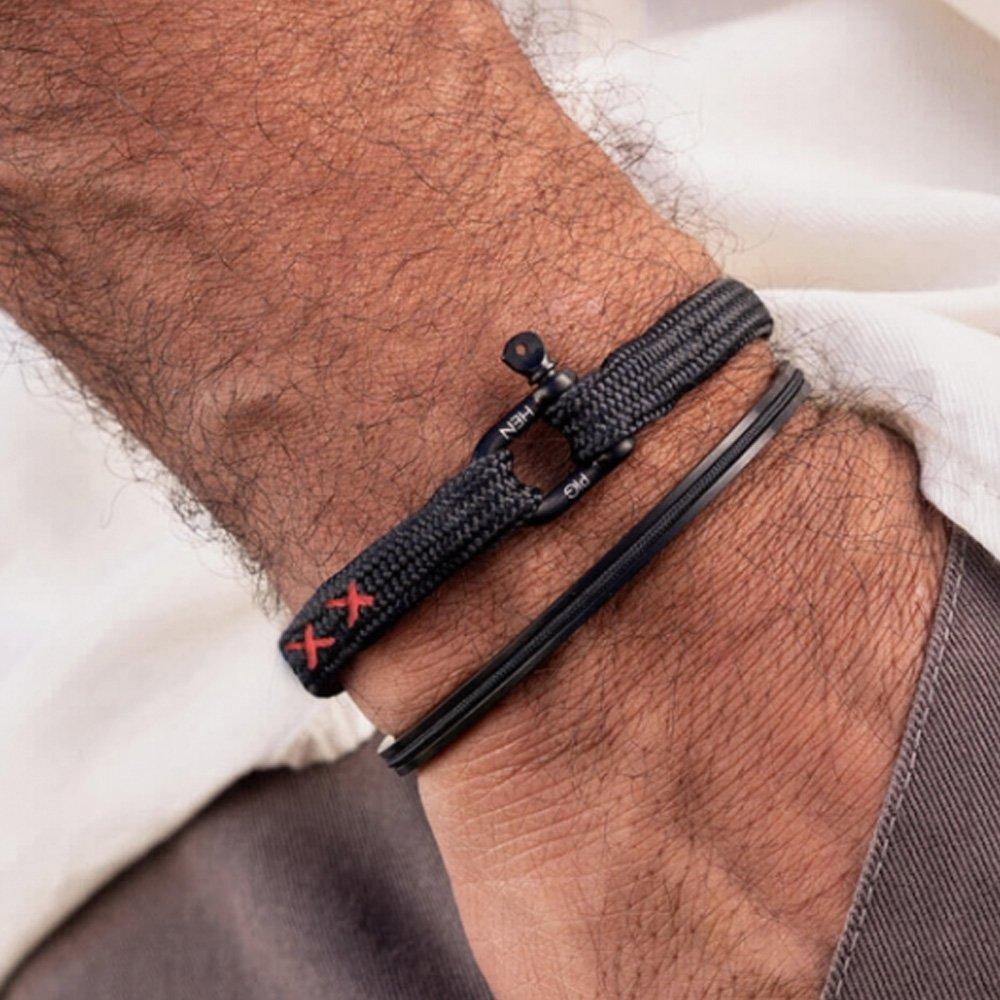 Pig & Hen Vicious Big Bracelet Xxx - Black X Black