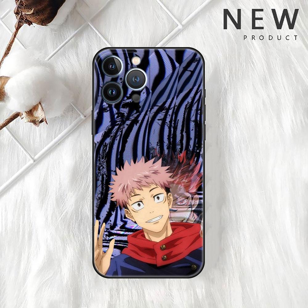 Anime Jujutsu Kaisen pouzdro pro Apple iPhone 14 Pro Max 13 11 12 Mini SE 7 8 Plus X XS 6 6S silikonový kryt telefonu měkký TPU základ