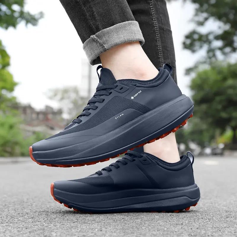 Hiking Shoes Running Shoes for Men Waterproof Sneakers Breathable Sports Gym Jogging Casual Black Cushioning Mens Trail Trainers