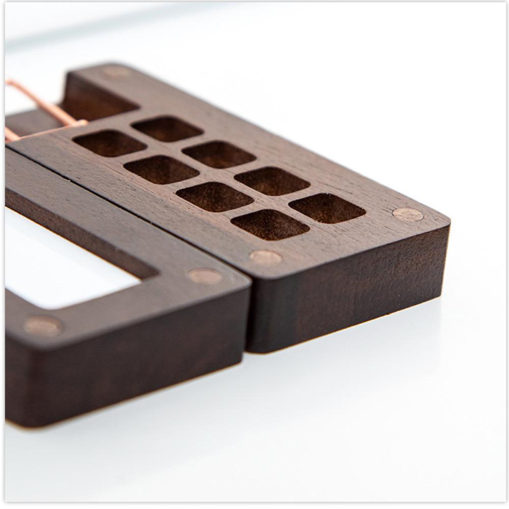 Empty Box Mini Watercolor Paint Palette Black Walnut 8 Grid 0.5ml Watercolor Paint Palette  Acrylic