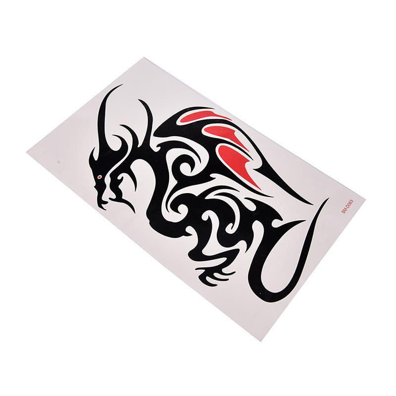 Waterproof Temporary Tattoo Sticker Body Art 10.5*6Cm Dragon Tattoo Totem Water