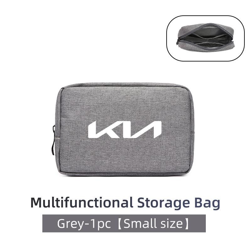 UJWG9 Oxford Cloth Car Styling Digital Storage Bag Portable USB Data Cable Storage Case For KIA K5 K2 Optima Soul Spectra Niro Cadenza