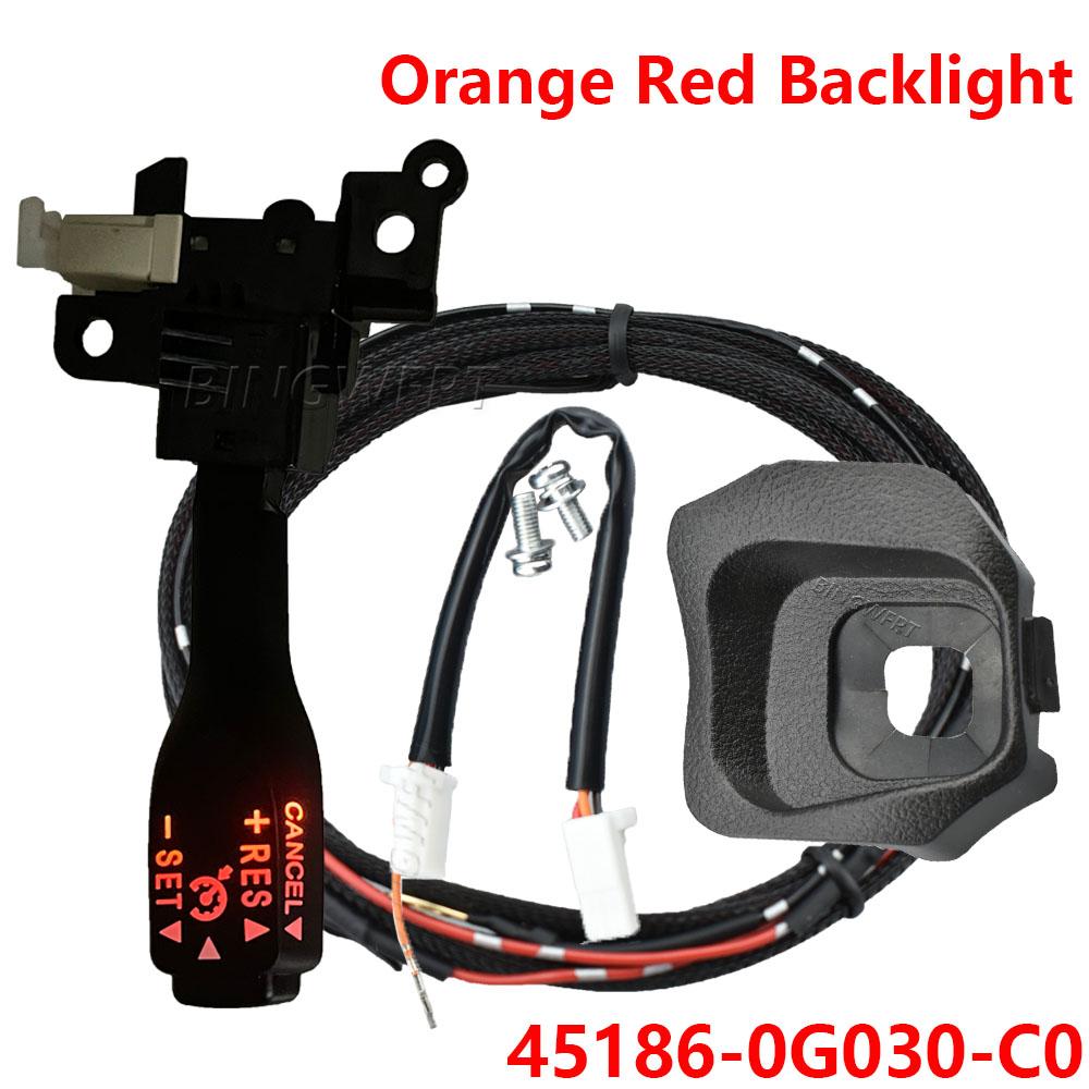 NEW Cruise Control Switch With Backlight 84632-34011 For Toyota Land Cruiser Prado 150 45186-0G030-C0/E0 Wheel Cover Car Styling Red-0G030-Black